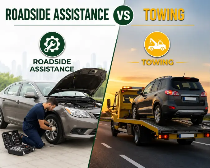 Roadside Assistance-vs-Towing
